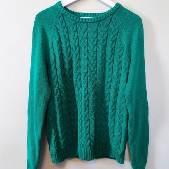 Lands' End Sweaters - Land's End | VTG Cableknit Pullover Sweater XLP